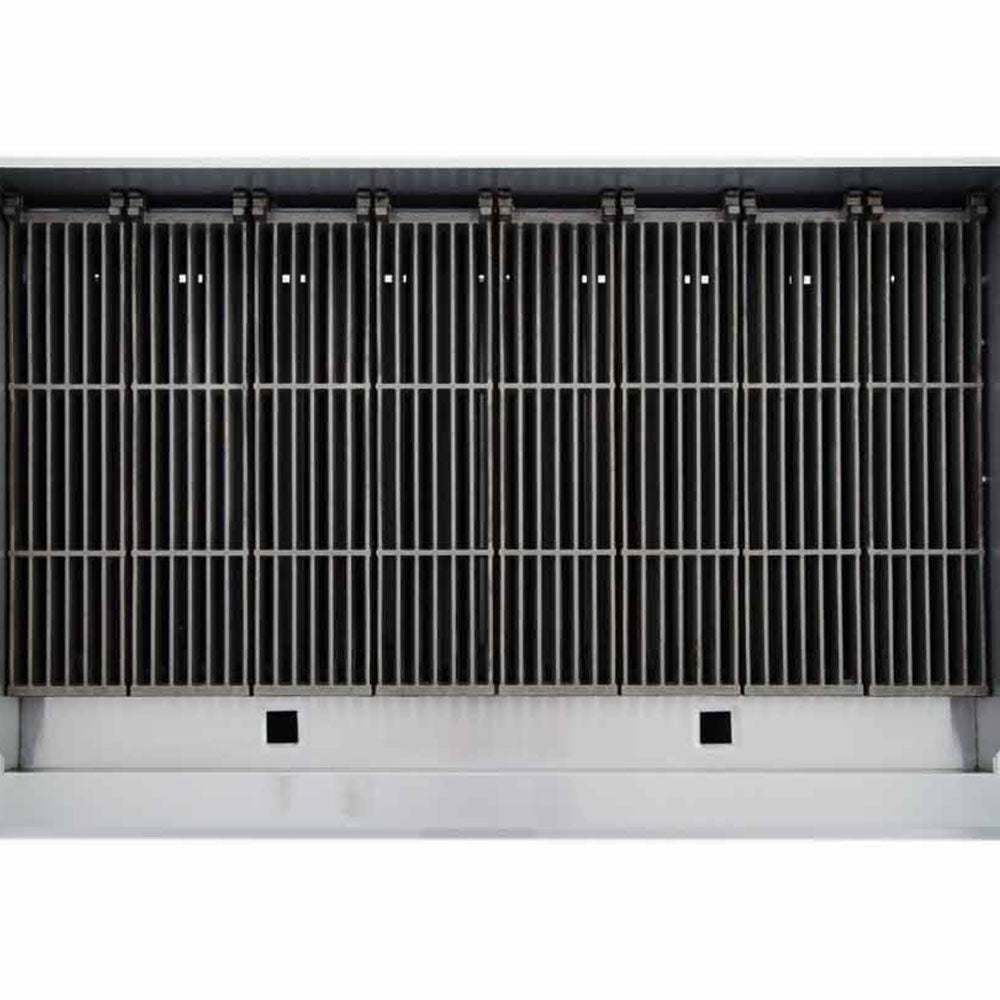 Cookline CCB-48 48" gas countertop radiant charbroiler with 120,000 BTUs, designed for high-volume grilling in commercial kitchens, perfect for evenly cooking meats and vegetables efficiently.