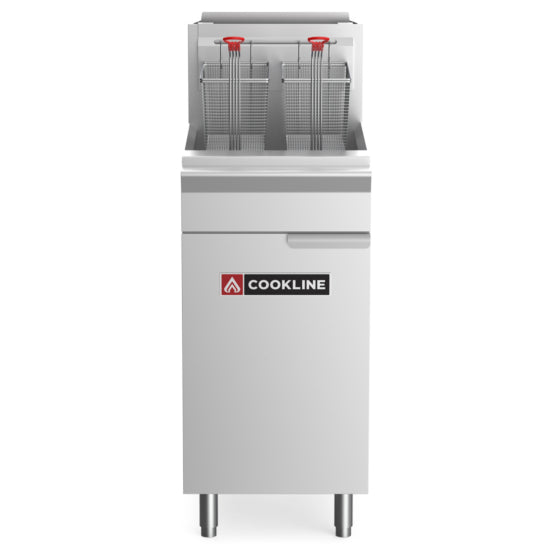 Cookline Commercial 40 lb Natural Gas Deep Fryer