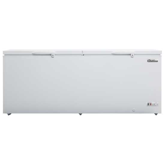Coldline CF91 91" Commercial Chest Freezer, 26.7 cu. ft., delivers maximum storage capacity for commercial use. Ideal for storing large volumes of frozen products, it ensures easy access and organized storage in high-demand environments.