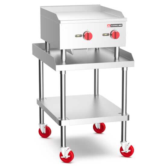 Cookline CGG-24M 24" Commercial Countertop Gas Griddle with Manual Controls and 60,000 BTU, designed for efficient cooking in commercial kitchens, perfect for grilling meats, vegetables, and more.