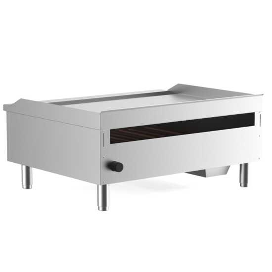 Cookline CGG-36T-HD 36" commercial countertop gas griddle with thermostatic controls, delivering 90,000 BTUs, ideal for cooking a variety of foods quickly and efficiently in busy kitchens.