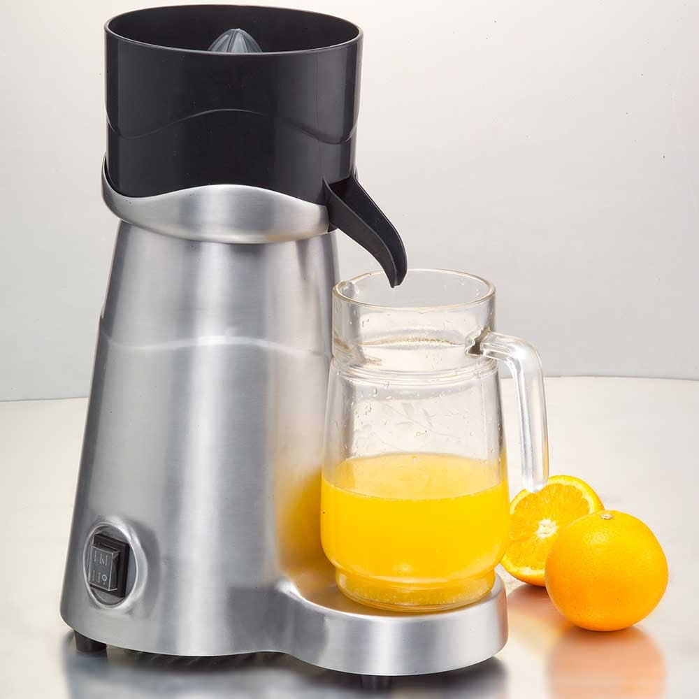Prepline CJ5 citrus juicer with continuous mode, 180W motor, and 1800 RPM, designed for fast and efficient juicing in commercial kitchens, cafes, and juice bars.