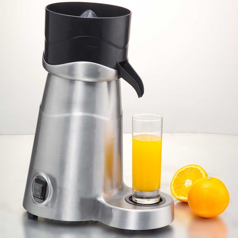 Prepline CJ5 citrus juicer with continuous mode, 180W motor, and 1800 RPM, designed for fast and efficient juicing in commercial kitchens, cafes, and juice bars.