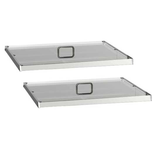 The Coldline CPC-60 pan cover set (2 covers) for the CBT-60 refrigerated self-service buffet table ensures a secure fit to keep food fresh and protected, enhancing hygiene and organization during service.