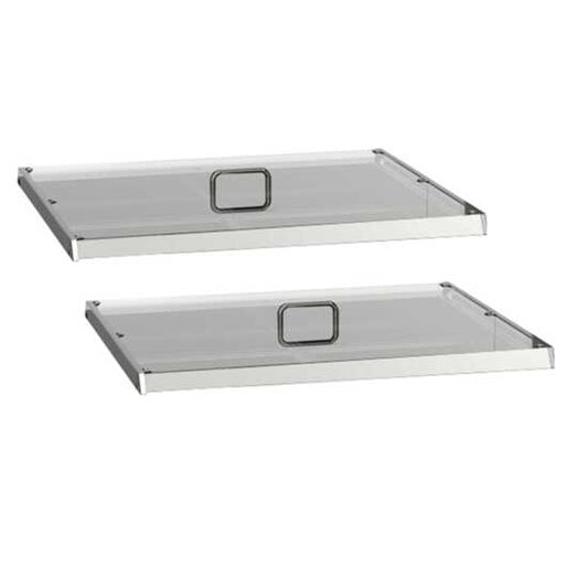 The Coldline CPC-60 pan cover set (2 covers) for the CBT-60 refrigerated self-service buffet table ensures a secure fit to keep food fresh and protected, enhancing hygiene and organization during service.