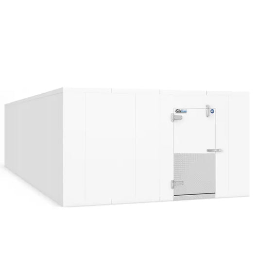 Coldline 14 x 16 Walk-in Freezer Box with Floor, commercial-grade walk-in freezer designed for restaurants and food service operations. Insulated panels, heavy-duty flooring, and spacious interior for bulk frozen storage, ideal for maintaining safe temperatures and preserving food quality. reliable