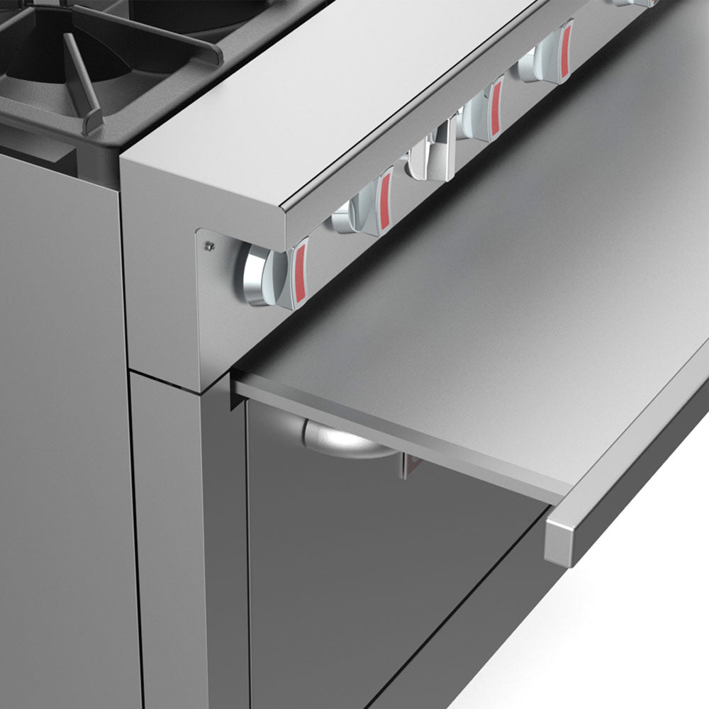 Cookline CR60-24RG-LP 60-inch liquid propane commercial range with 6 burners, 24-inch raised griddle and broiler 278000 BTU for high-output cooking in restaurants and commercial kitchens