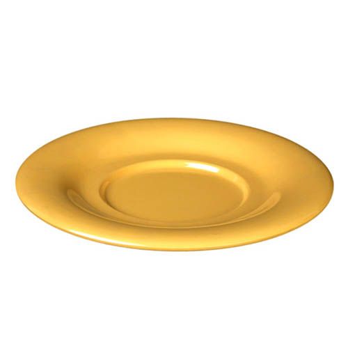 Thunder Group Saucer For CR303/CR9018 12/Pcs will be a perfect match to CR303/CR9018 bouillon cups, mugs and salad bowls making your table setting complete and more sophisticated. Having 5 1/2 inches diameter this saucer is a perfect match for a variety of melamine dinnerware from the Western collection. This saucer is durable, stain- and break-resistant. Each saucer can be easily cleaned in a washing machine. It is non-toxic. Not for microwave use.