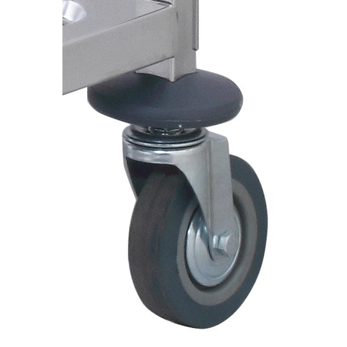 (Without Brake, With Brake) Caster for SUC Series 4/Pack With its 4-inch size, this caster provides fluid movement, making navigating through your workspace straightforward and hassle-free. This caster is a direct replacement for the original caster and is an excellent way to keep your food pan rack gliding smoothly.
