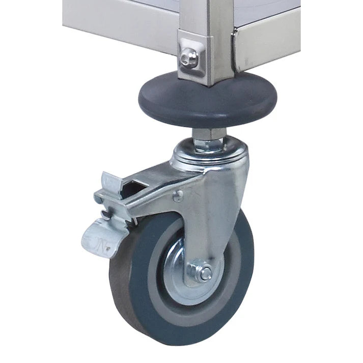 (Without Brake, With Brake) Caster for SUC Series 4/Pack With its 4-inch size, this caster provides fluid movement, making navigating through your workspace straightforward and hassle-free. This caster is a direct replacement for the original caster and is an excellent way to keep your food pan rack gliding smoothly.