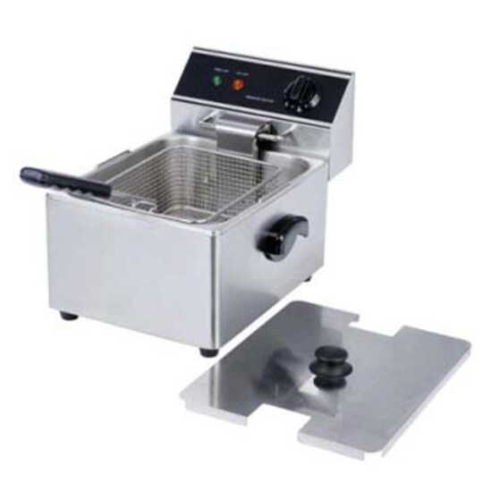 Cookline DF15-1-120 10" Countertop Electric Deep Fryer, 15 lb capacity, 120V, designed for commercial kitchens, offering efficient frying in a compact size for small batches of food.