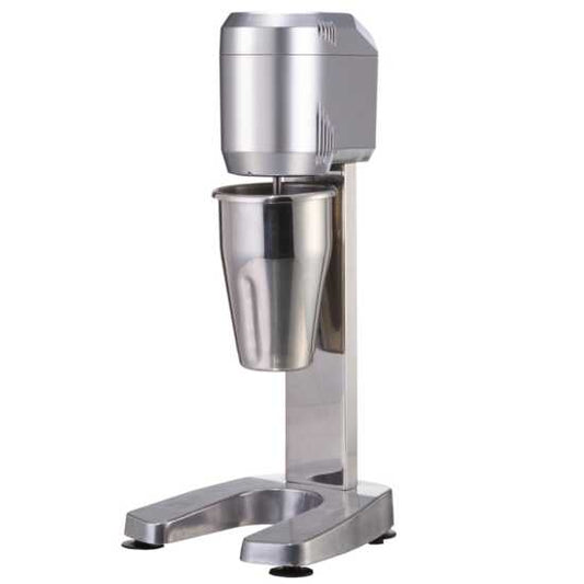 The Prepline PDM1 Single Spindle Commercial Drink Mixer is a 120V milkshake machine, perfect for blending milkshakes, smoothies, and other beverages in cafes, restaurants, or ice cream parlors.