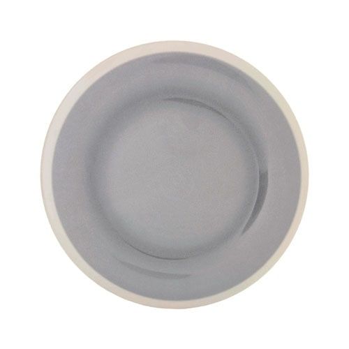 Thunder Group Wide Rim Dinner Plate 12/Pcs is a piece of durable tableware. This wide rim round plate has a presentation of ceramics and break-resistant structure of melamine. You can use it to serve all kind of dishes such as appetizers, entrees, desserts, and more. It is affordable and easy-to-use. The Graham collection has an elegant appearance. All Western Graham tableware features pastel gray color with light creamy-beige edges. 