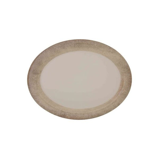 Thunder Group Platter 6/Pcs is perfect for serving salads, pastas, baked goods or sides. Even fresh fruits and vegetables will look like an exquisite dish on a platter like this. The Jazz collection has a vintage and elegant appearance. All Western Lotus tableware features creamy color and beige pattern made to resemble cracked edge of the ceramics. 