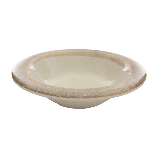 Thunder Group Salad Bowl 12/Pcs is your perfect choice to serve salads and sliced fruits. The dish is exceptionally durable and will not get scratched or chipped even after extensive long-time use. This salad bowl is usually used in busy restaurants as well as small diners and during catered events. The Jazz collection has a vintage and elegant appearance. All Western Lotus tableware features creamy color and beige pattern made to resemble cracked edge of the ceramics. 