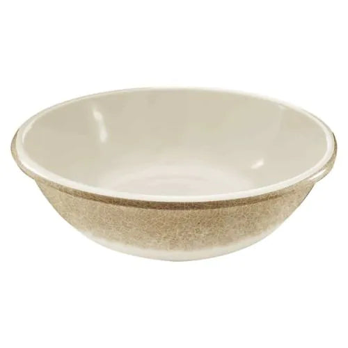 Thunder Group Salad Bowl 12/Pcs is your perfect choice to serve salads and sliced fruits. The dish is exceptionally durable and will not get scratched or chipped even after extensive long-time use. This salad bowl is usually used in busy restaurants as well as small diners and during catered events. The Jazz collection has a vintage and elegant appearance. All Western Lotus tableware features creamy color and beige pattern made to resemble cracked edge of the ceramics. 
