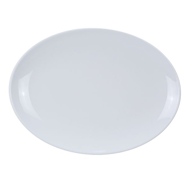 Yanco Oval Platter CO-210 Manufactured from durable and reliable melamine, this dinnerware is popular for being unbreakable and affordable at the same time. They are also NSF listed, which makes them safe for personal or commercial usage. The melamine material of the platter is BPA free, so it doesn't contain any harmful substances