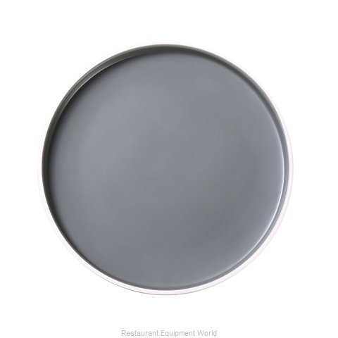 Yanco Round Plate DI-308 This round plate boasts a sleek and modern design, with a grey interior and white exterior that will complement any table setting. Measuring 8" in diameter and 3/4" in height, it is the ideal size for serving appetizers, desserts, or small portions of your favorite dishes. Crafted from durable and dishwasher safe melamine, this plate is not only stylish but also practical.