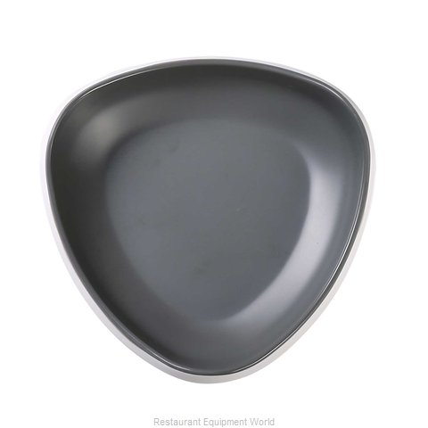 Yanco Triangle Bowl DI-6207 This triangular bowl boasts a generous 14 oz. capacity and measures 7"Lx2"H, making it ideal for serving up everything from hearty soups to savory stews. Crafted from durable melamine, this bowl is built to withstand the rigors of daily use and is even dishwasher safe for easy cleaning. The grey inside and white outside of this bowl create a sleek and modern look that is sure to impress your guests. 