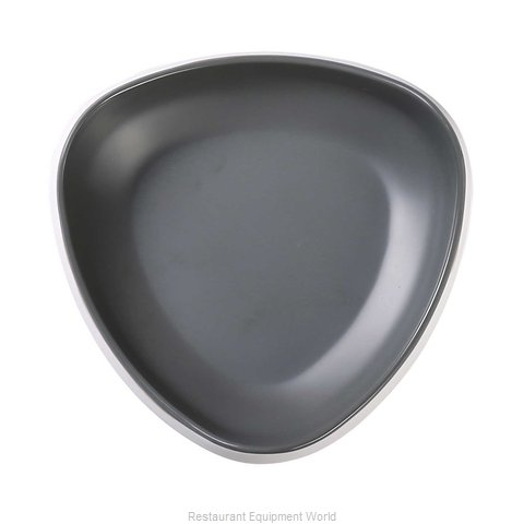 Yanco Triangle Bowl DI-6208 This 18 oz. triangular bowl is perfect for serving everything from salads to soup to pasta. Its unique shape adds a modern touch to your table setting, while the grey inside and white outside colors give it a classic look. Crafted from high-quality melamine material, this bowl is not only durable but also dishwasher safe, making it easy to clean and maintain.