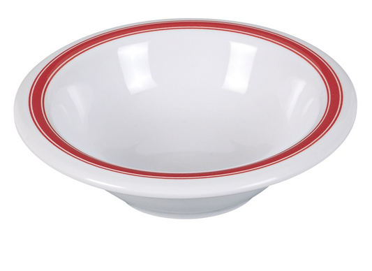 Yanco Fruit Bowl HS-5044 It is made from durable and reliable melamine material, which makes the bowl look like ceramics. Such white fruit bowls are also BPA free and NSF listed, so you can easily use them for both personal and commercial aims.