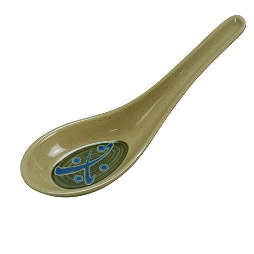 Yanco 5 1/2" Soup Spoon JP-7001 is a great, extra-strong and affordable tableware solution for your food-serving establishment. Made from the high-quality melamine, the spoon doesn't bend or scratch. Melamine also makes the spoon look like handmade ceramics. These spoons are ideal for soups, desserts or appetizers. These Japanese style spoons can become a great addition to your melamine tableware collection. They have a stylish appearance and will perfectly fit most of the establishments' interiors. 