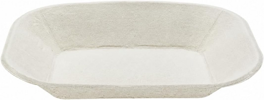 9x7 Inch Natural Molded Fiber  Disposable Food Tray