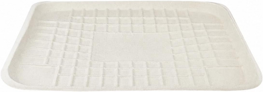 14X18 Inch Natural Molded Fiber Disposable Food Tray