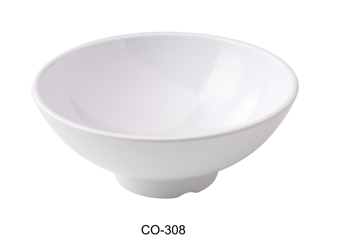 Yanco Bowl CO-308 This bowl is both break-resistant and dishwasher safe, offering practicality without sacrificing aesthetic appeal. Perfect for serving salads, sides, or desserts, this bowl combines functionality with a clean, contemporary look. 