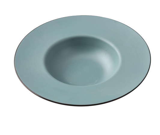 Yanco Dessert Plate BM-710TL made from two-tone melamine, it has a capacity of 10 ounces. The plate is lightweight, shatter-resistant, and designed for serving desserts or small portions. Its durable and stylish design makes it suitable for both casual and formal dining environments.