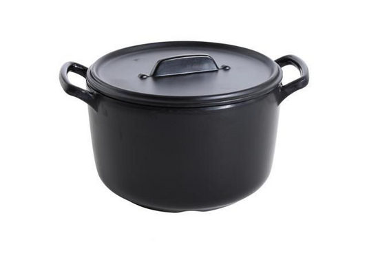 Yanco Bowl with Handle and Lid BP-4104 is a stylish and durable option for restaurant tableware. Made from high-quality melamine material, it mimics the appearance of ceramics while resisting chipping and breaking, making it perfect for serving rice, miso soup, noodles, or salads. Part of the Black Pearl collection, its matte black finish and elegant design complement any dining environment. Featuring convenient handles and a lid, this bowl is ideal for both personal and commercial use. 