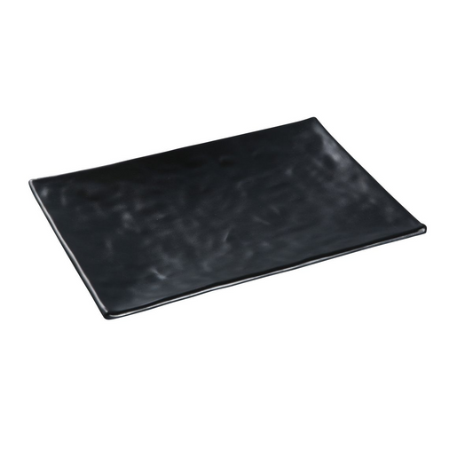 Yanco Rectangular Plate BP-2010 It is made from durable and reliable melamine material, which makes the plate look like ceramics. Melamine tableware is a perfect solution for those who choose a reliable, durable, high-quality and affordable dinnerware for their food-serving establishment. These rectangular plates are easy to clean, NSF listed and BPA safe.