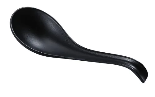 Yanco Spoon BP-7002 a great, extra-strong and affordable tableware solution for your food-serving establishment. Made from the high-quality melamine, the spoon doesn't bend or scratch. Spoons are lightweight, hard to break, and easy to clean. Such black spoons are NSF approved, BPA free, and dishwasher safe.