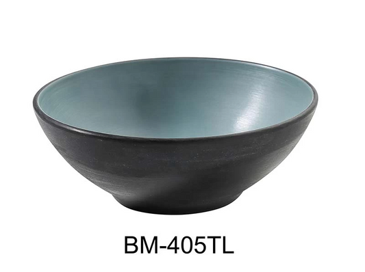 Yanco Soup/Cereal Bowl BM-405TL features a sleek gray and teal design, perfect for enjoying up to 15 ounces of your favorite soups or cereals. Made from durable melamine, it’s lightweight yet sturdy, ensuring it’s perfect for both everyday meals and special occasions. Easy to clean and maintain, this bowl combines modern aesthetics with practicality, making every meal a little more special.