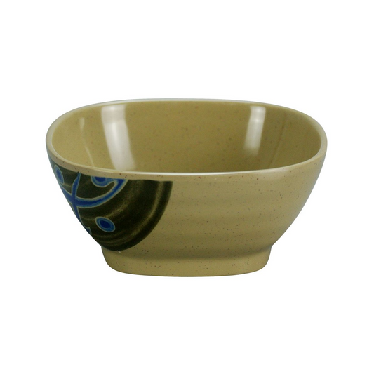 Yanco Square Bowl JP-1035 It is made from durable and reliable melamine material, which makes the bowl look like ceramics. You can use these unique square bowls to serve such dishes like rice, miso soup, noodles or salads. Thanks to the elegant Japanese collection style, the bowl will perfectly fit any food-serving establishment design. Performed in Japanese style, such melamine tableware is an ideal solution for those who choose high-quality, durable and affordable dinnerware for their place. 
