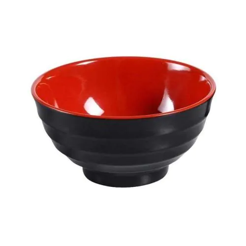 Yanco Noodle Bowl CR-566 It is made from durable and reliable melamine material, which makes the bowl look like ceramics. Melamine tableware is an ideal solution for those who choose high-quality, durable and affordable dinnerware for presenting their food. Such 24 Oz bowls are also BPA free and NSF listed, so you can easily use them for both personal and commercial aims.