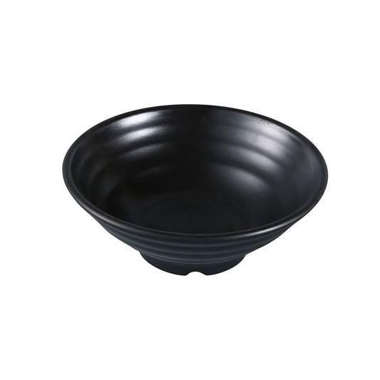 Yanco Bowl BP-3017 It is made from durable and reliable melamine material, which makes the bowl look like ceramics. Performed in classic black color With matte finish, such melamine tableware is an ideal solution for those who choose high-quality, durable and affordable dinnerware for presenting their food. Such 16 Oz bowls are also BPA free and NSF listed, so you can easily use them for both personal and commercial aims.