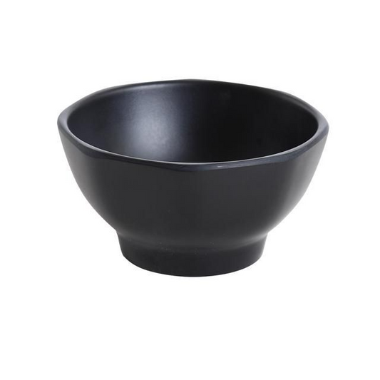 Yanco Miso Soup Bowl BP-3104 is a great and affordable restaurant tableware. It is made from durable and reliable melamine material, which makes the bowl look like ceramics. Performed in classic black color with matte finish, such melamine tableware is an ideal solution for those who choose high-quality, durable and affordable dinnerware for their place. Such 10 Oz bowls are also BPA free and NSF listed, so you can easily use them for both personal and commercial aims