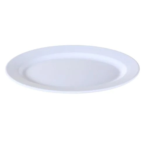 Yanco Oval Plate CAT-2020 It is made from durable and reliable melamine material, which makes the plate look like ceramics. You can use this stylish plate to serve any dish you want. For example, you can use it for presenting cakes, appetizers or serving hot meals. The Catering collection has an elegant and stylish design. Performed in classic white color, it will perfectly fit any restaurant environment. 