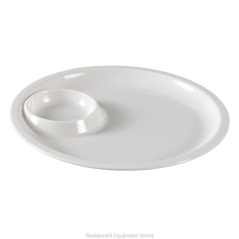 Yanco Round Divided Compartment NC-7521 Made from durable melamine, this tray offers long-lasting use and is resistant to chipping, staining, and scratching. Its classic white finish gives it a clean, modern look that is ideal for both casual dining and more formal settings.