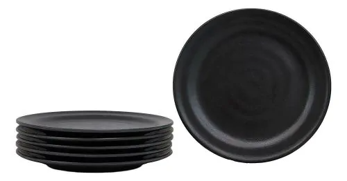 Yanco Round Plate CAT-1020B 6/Pcs It is made from durable and reliable melamine material, which makes the plate look like ceramics. You can use this stylish plate to serve any dish you want. For example, you can use it for presenting cakes, appetizers or serving hot meals. The Catering collection has an elegant and stylish design. Performed in classic black color, it will perfectly fit any restaurant environment.