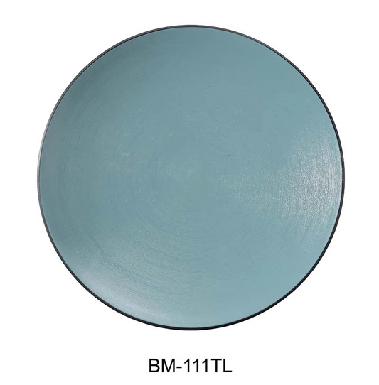 Yanco Round Plate BM-111TL Made from sturdy melamine, this plate is resistant to chipping and breaking, making it perfect for everyday use or special occasions. Its spacious surface is ideal for serving main dishes or larger portions, while the contemporary aesthetic adds a stylish touch to any dining experience.