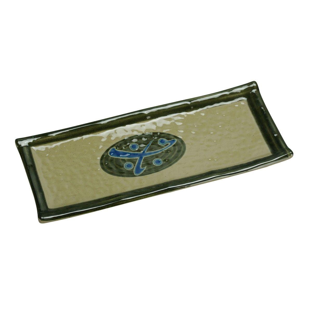 Yanco Rectangular Sushi Plate JP-1504 is a great and affordable restaurant tableware. It is made from durable and reliable melamine material, which makes the plate look like ceramics. You can use this stylish plate to serve any dish you want. For example, you can use it for serving sushi or other Asian appetizers. The Japanese collection has an elegant and stylish design. Performed in green color, it will perfectly fit any restaurant environment.