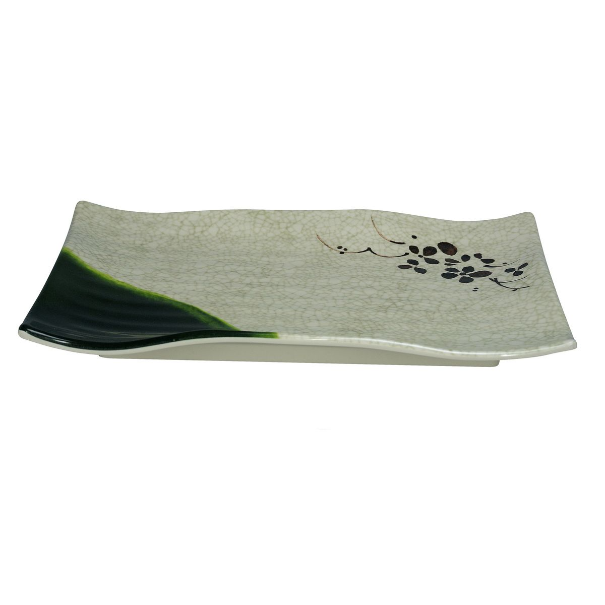 Yanco Rectangular Ripple Plate HO-2414 It is made from durable and reliable melamine material, which makes the plate look like ceramics. You can use this stylish plate to serve any dish you want. For example, you can use it for serving tortillas, rice, noodles, appetizers or hot meals. The Honda collection has an elegant and stylish design. Performed in gray color, it will perfectly fit any restaurant environment. 