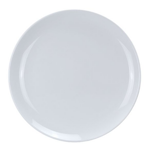 Yanco Round Plate CO-1018 It is made from durable and reliable melamine material, which makes the plate look like ceramics. Melamine tableware is a perfect solution for those who choose a reliable, durable, high-quality and affordable dinnerware for their food-serving establishment. These round plates are easy to clean, NSF listed and BPA safe.