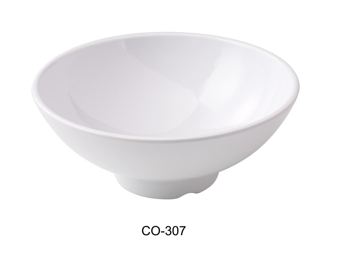 Yanco Bowl CO-307 This bowl is both break-resistant and dishwasher safe, offering practicality without sacrificing aesthetic appeal. Perfect for serving salads, sides, or desserts, this bowl combines functionality with a clean, contemporary look.