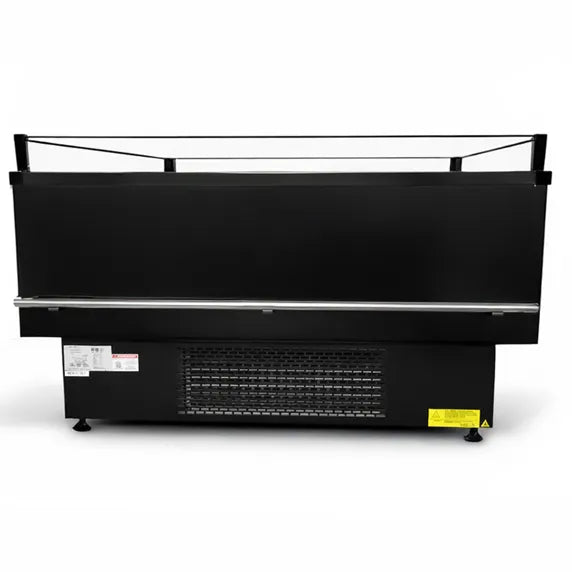 Coldline ISLAND-DT60 62-inch open air dual temperature island merchandiser with refrigerator and freezer sections for supermarkets, convenience stores, and retail food displays. Designed to showcase chilled and frozen products with easy customer access and efficient commercial refrigeration performance.