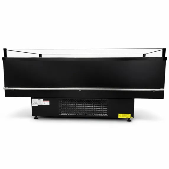 Coldline ISLAND-DT80 82-inch open air dual temperature island merchandiser with refrigerator and freezer sections for supermarkets, grocery stores, and retail food displays. Provides easy customer access to chilled and frozen products while maintaining reliable commercial refrigeration performance.
