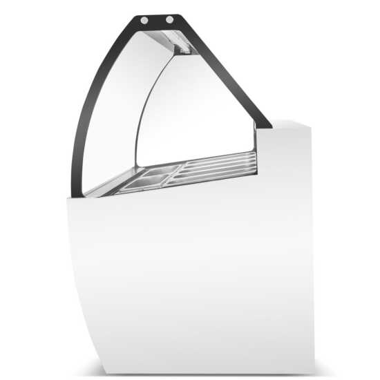 The Marchia GIC-10 56" Gelato Ice Cream Dipping Cabinet keeps 10 pans of gelato at optimal serving temperatures, perfect for displaying and serving frozen treats in restaurants or cafes.