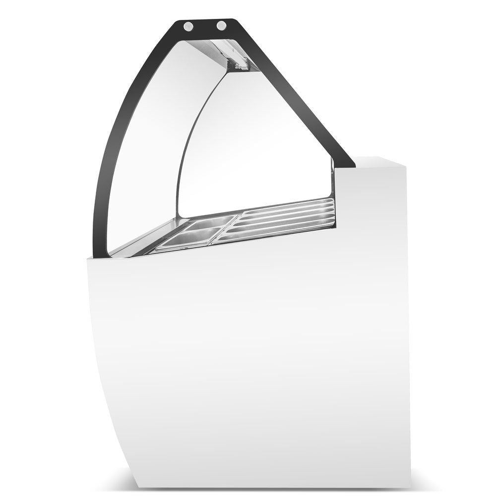 The Marchia GIC-13 70" Gelato Ice Cream Dipping Cabinet features space for 13 pans, providing an elegant display and efficient storage for a wide variety of gelato flavors in any commercial setting.